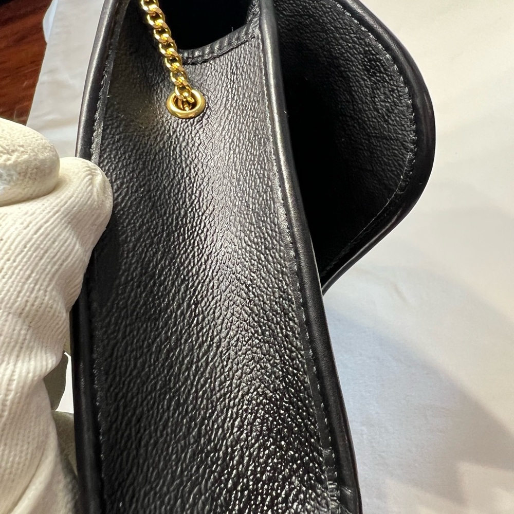 Vintage Christian Dior Logo Honeycomb Pattern Drawstring Chain Shoulder Bag - Picture 13 of 13